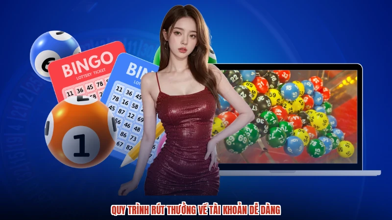 Quy trình rút thưởng về tài khoản dễ dàng